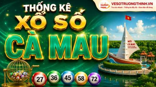 Thống kê XSCM 24/08/2026 - Phân tích xổ số Cà Mau Thứ 2